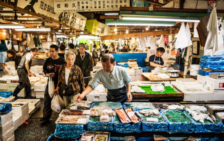 Mercato del pesce tokyo